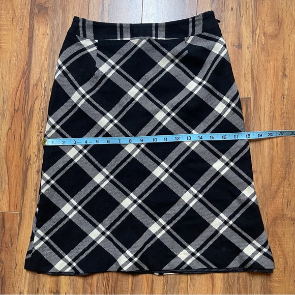 Vintage INED Wool Plaid Skirt Size 2 - Picture 13 of 16